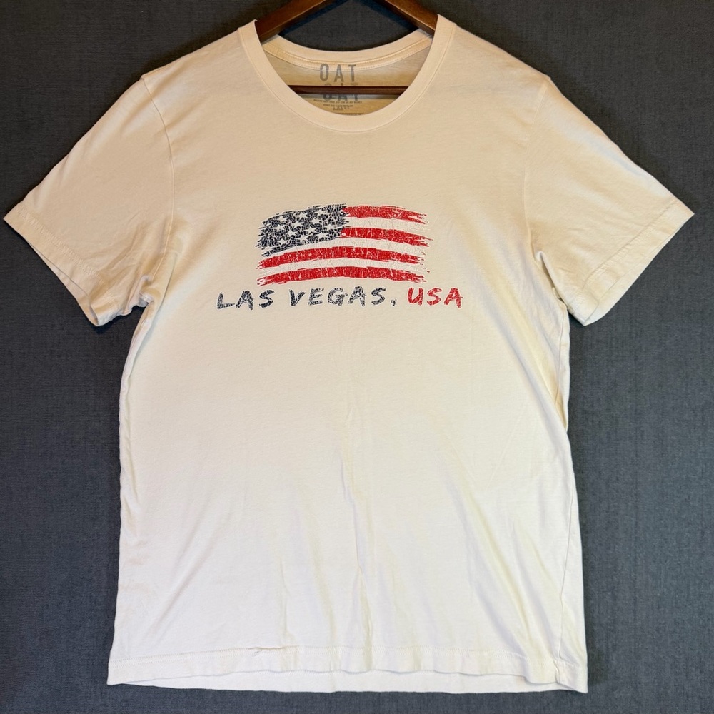 Men’s White 'Las Vegas, USA' Graphic short sleeve crewneck Tee size large.